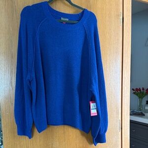 Vince Camuto Royal Blue Crew Neck Sweater